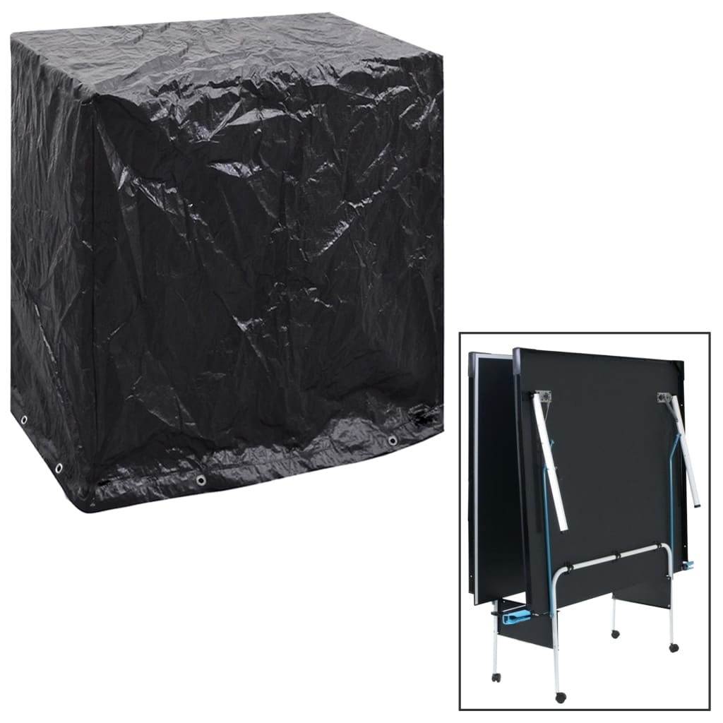 Waterproof Garden Furniture Covers, 2pcs, 160x55x182cm, Black