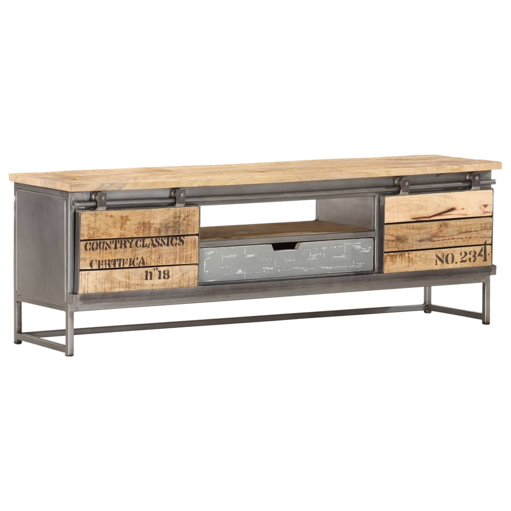 TV Cabinet 120x30x40 cm Solid Mango Wood