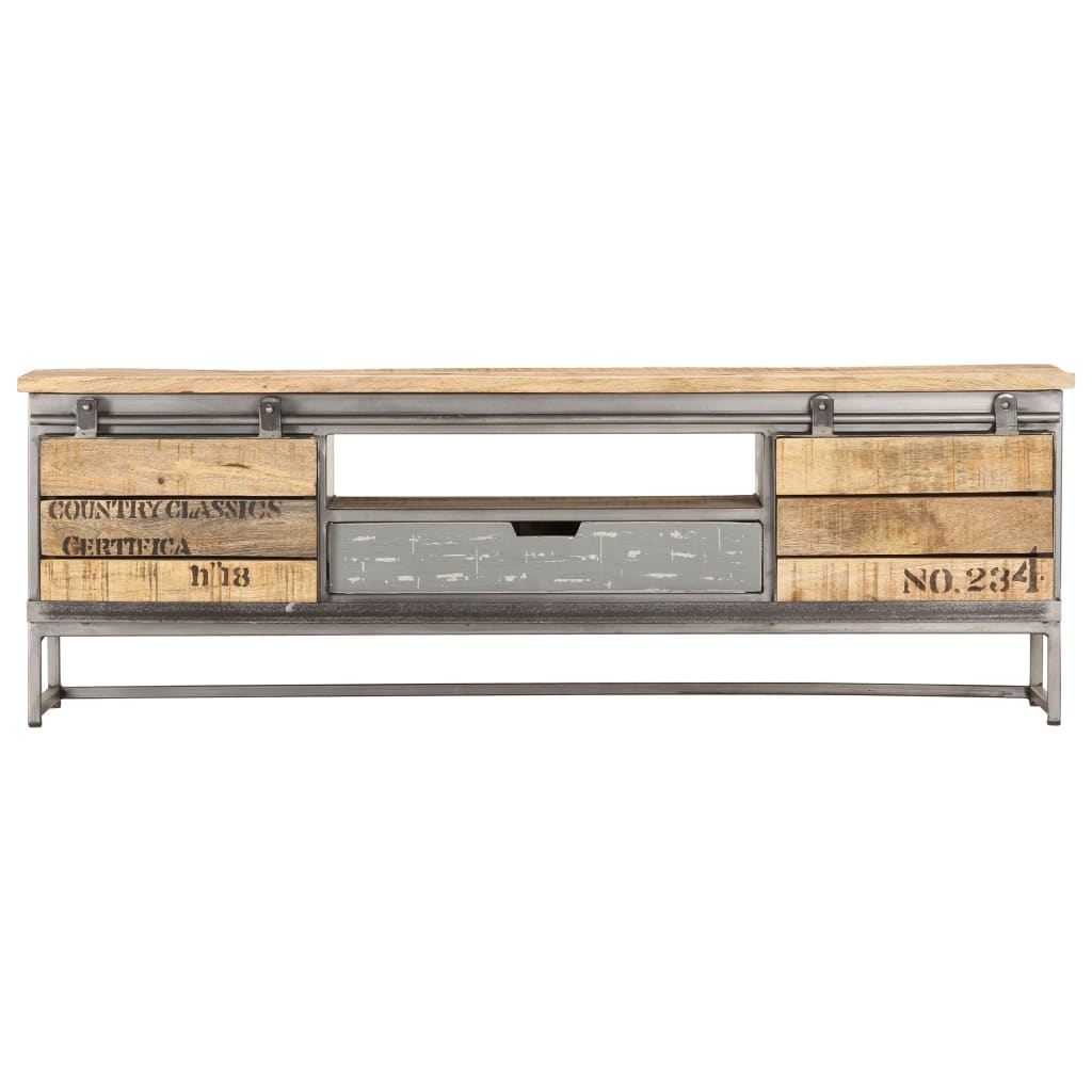TV Cabinet 120x30x40 cm Solid Mango Wood