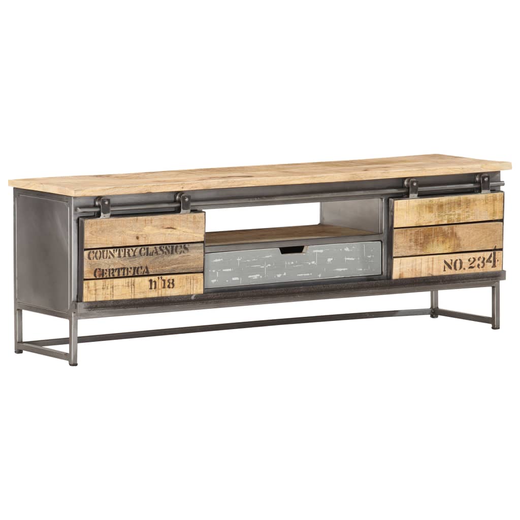 TV Cabinet 120x30x40 cm Solid Mango Wood