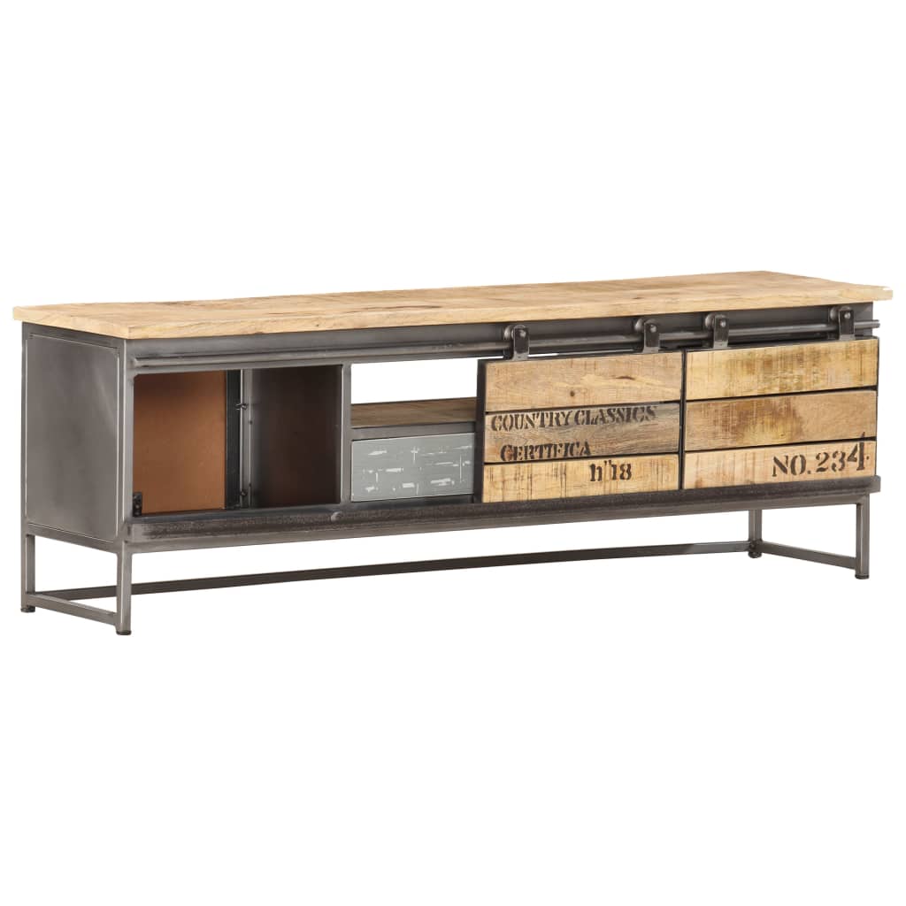 TV Cabinet 120x30x40 cm Solid Mango Wood