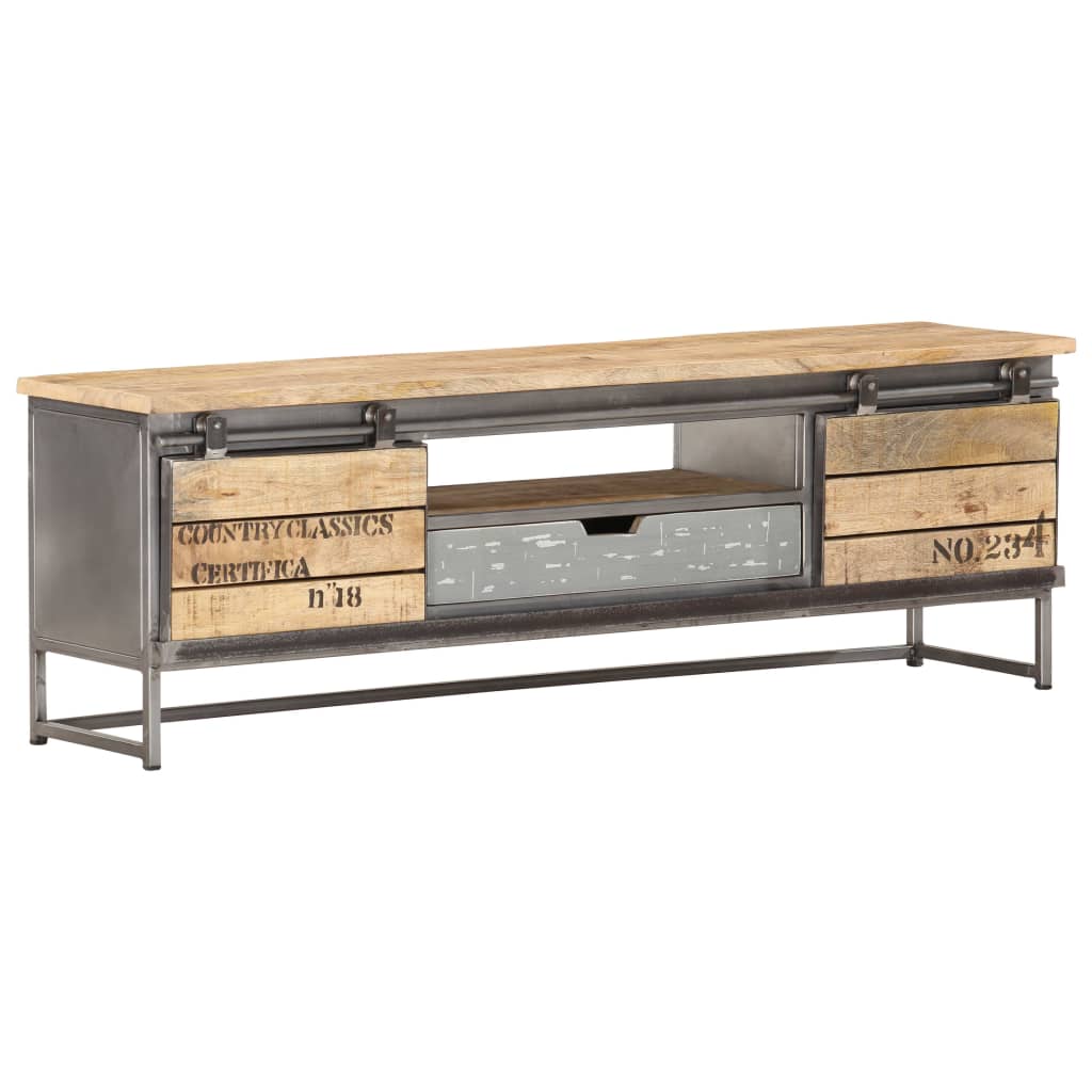 TV Cabinet 120x30x40 cm Solid Mango Wood