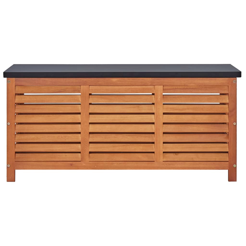 Eucalyptus Wood Garden Storage Box 117x50x55 cm - Durable & Stylish