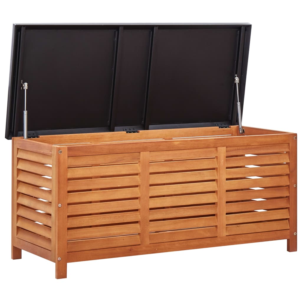 Eucalyptus Wood Garden Storage Box 117x50x55 cm - Durable & Stylish