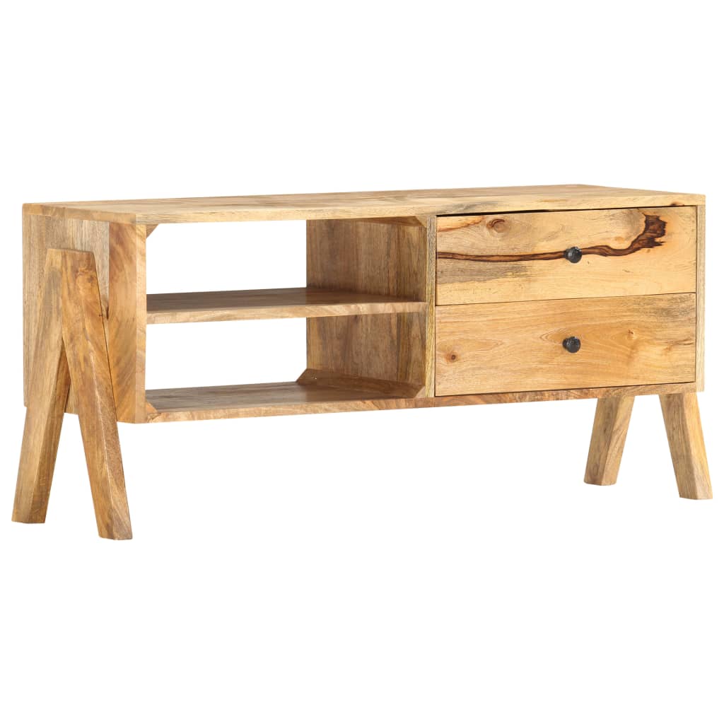 TV Cabinet 97x35x47 cm Solid Mango Wood