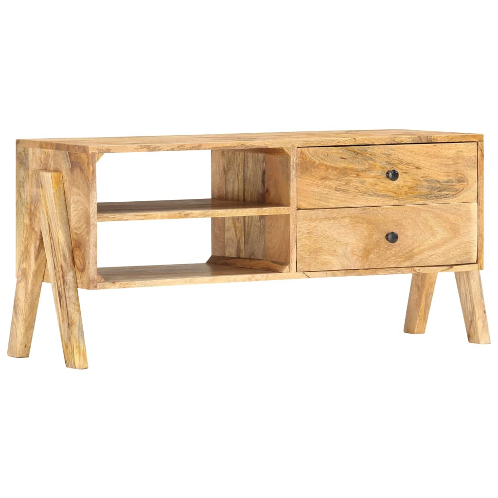 TV Cabinet 97x35x47 cm Solid Mango Wood