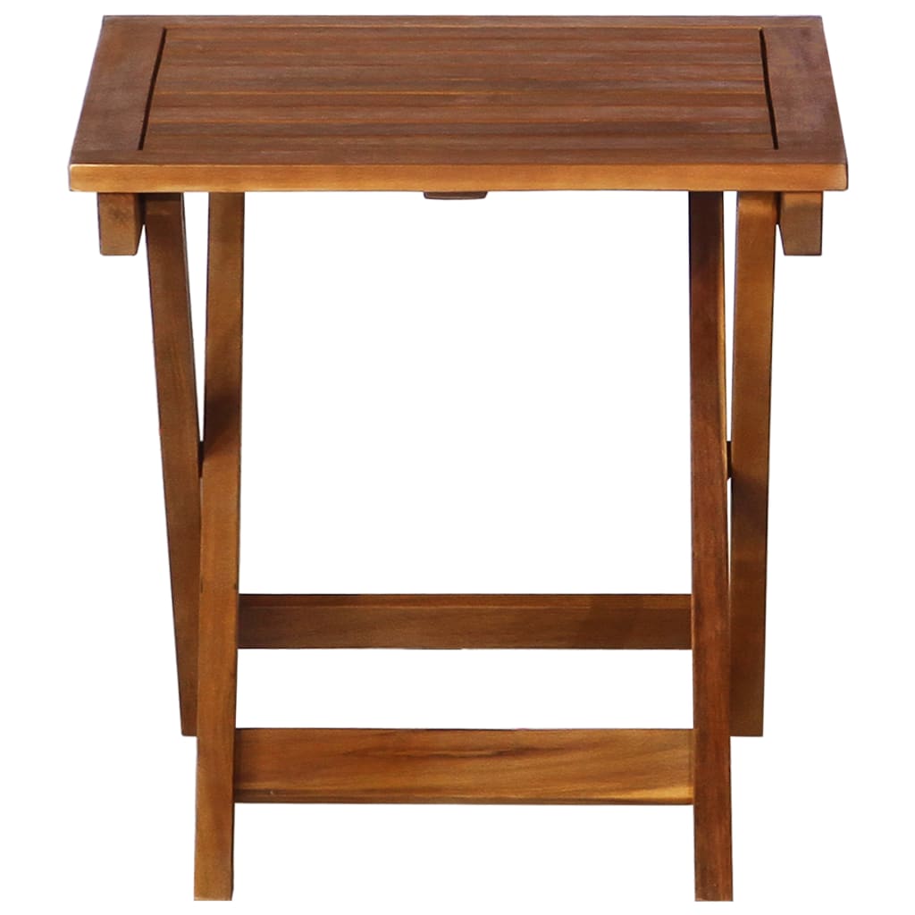 Solid Acacia Wood 3-Piece Sunlounger Set with Tea Table