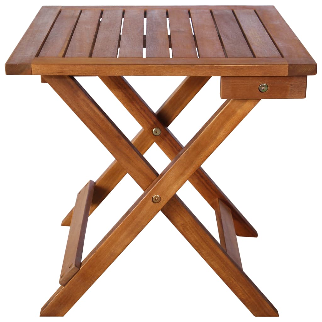 Solid Acacia Wood 3-Piece Sunlounger Set with Tea Table