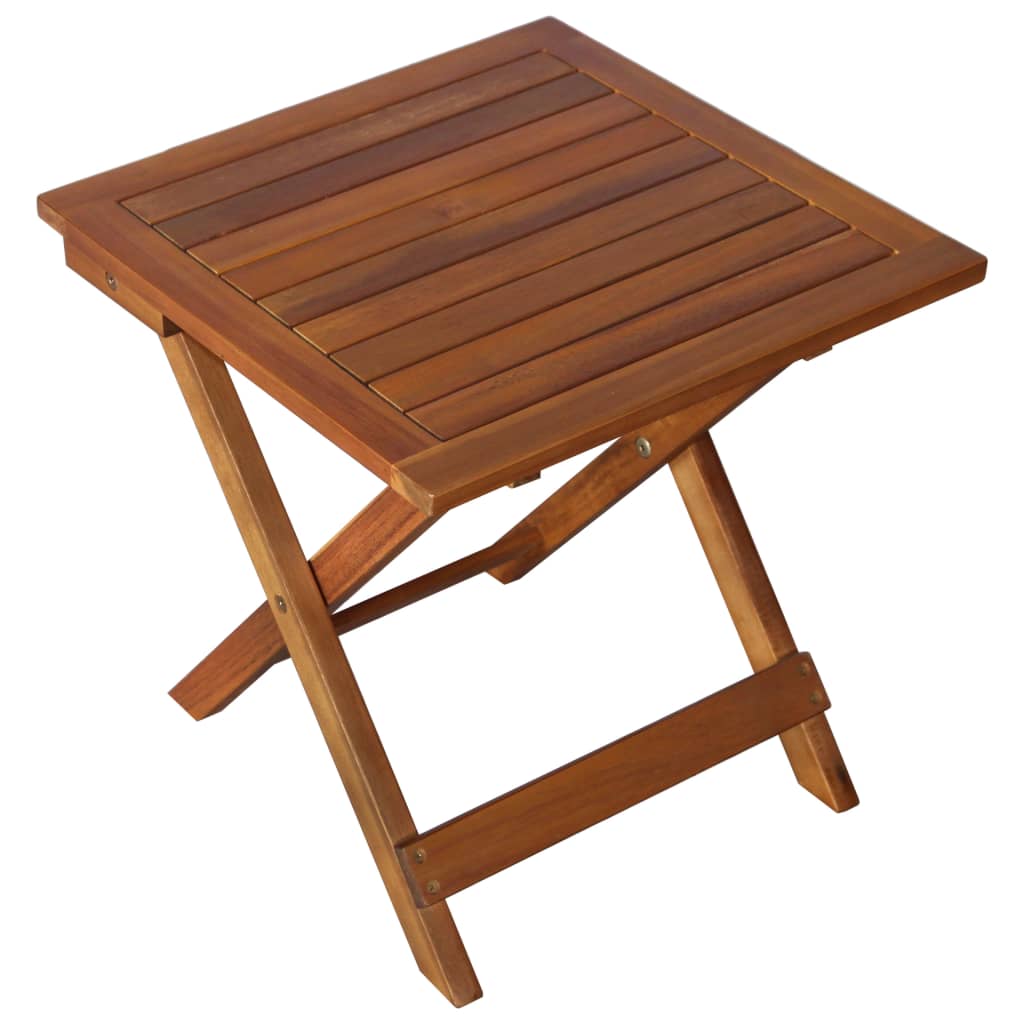 Solid Acacia Wood 3-Piece Sunlounger Set with Tea Table