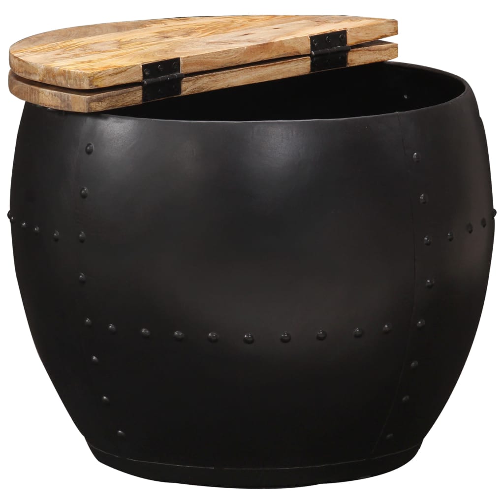Coffee Table Round 53x43 cm Solid Mango Wood