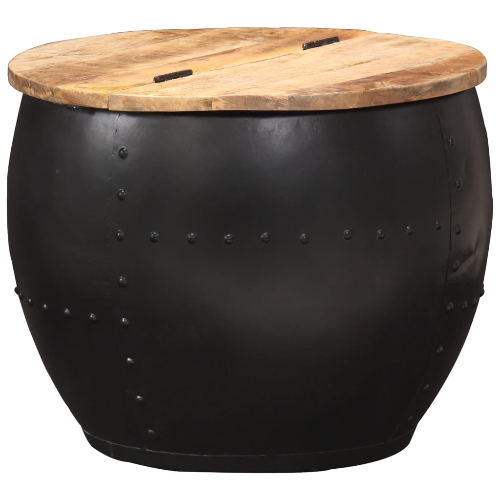 Coffee Table Round 53x43 cm Solid Mango Wood