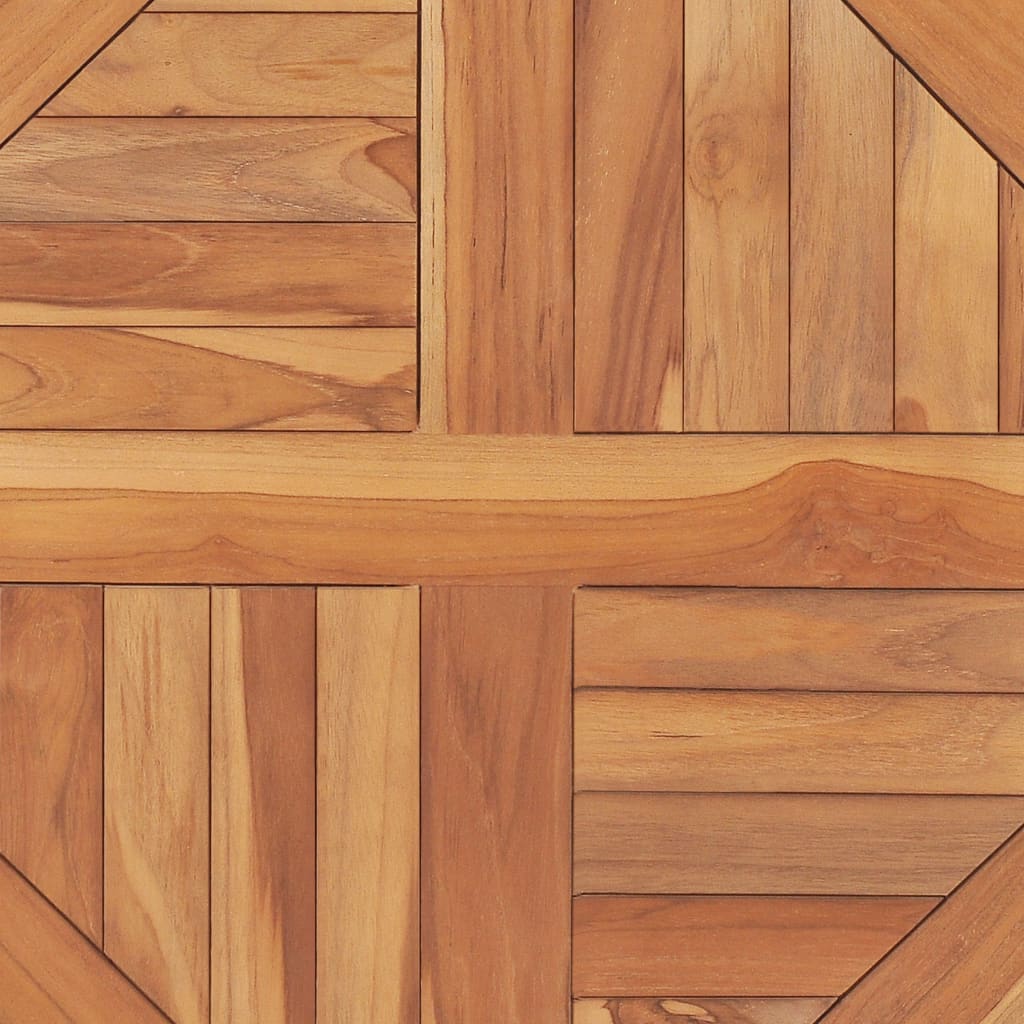 Solid Teak Wood Round Table Top, 2.5cm Thick, 60cm Diameter