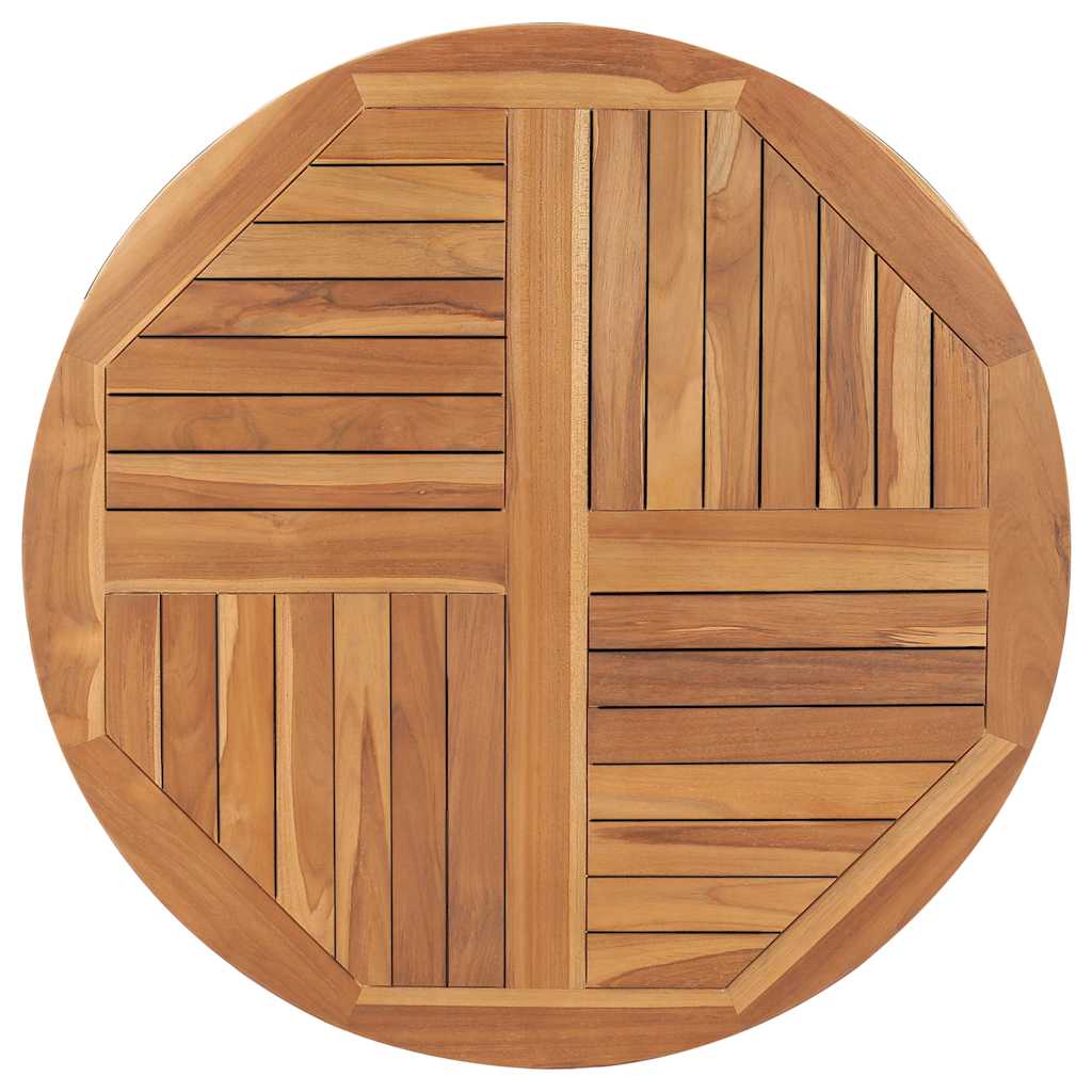Solid Teak Wood Round Table Top, 2.5cm Thick, 90cm Diameter