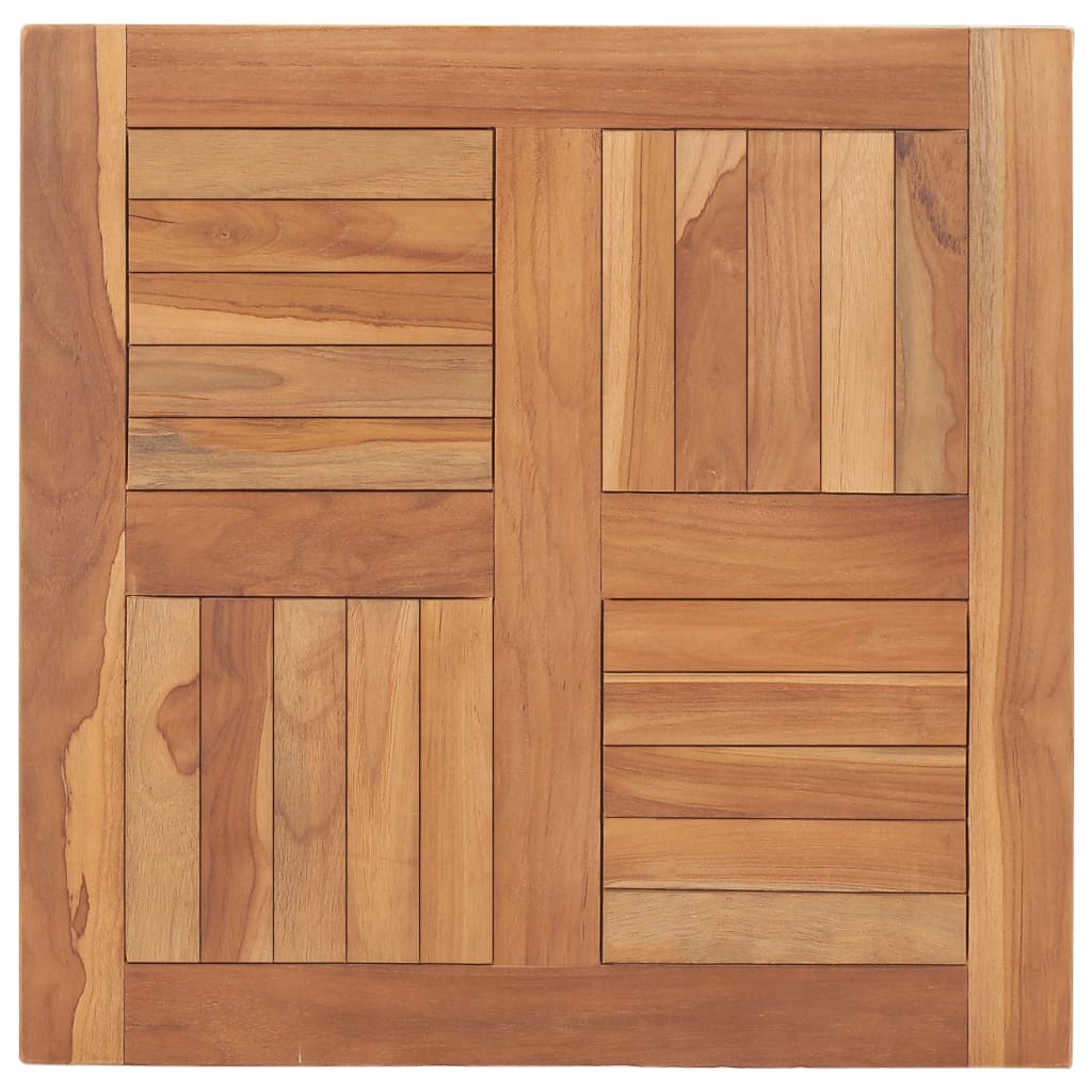 Solid Teak Wood Table Top - 60x60x2.5 cm, Durable & Elegant