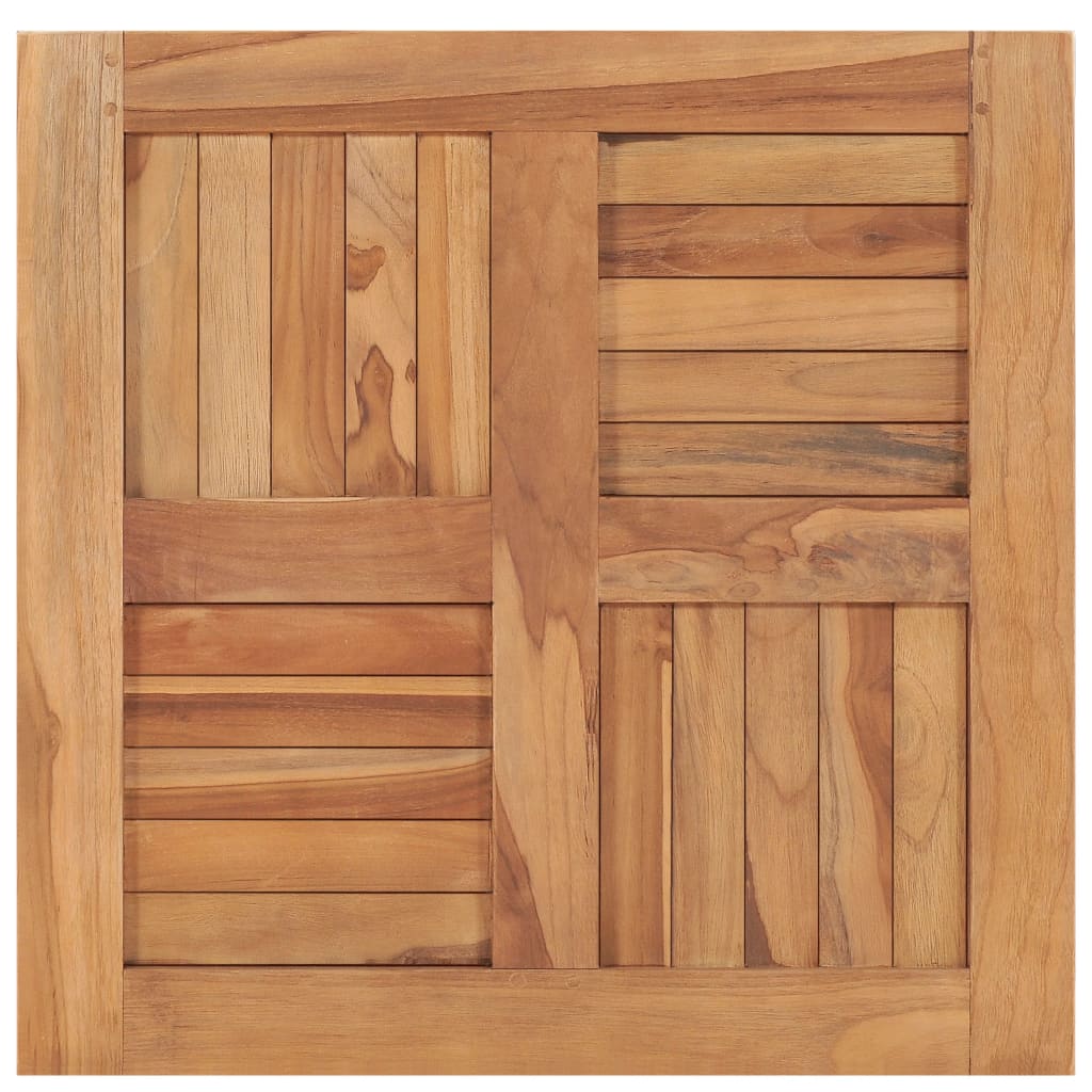 Solid Teak Wood Table Top - 60x60x2.5 cm, Durable & Elegant