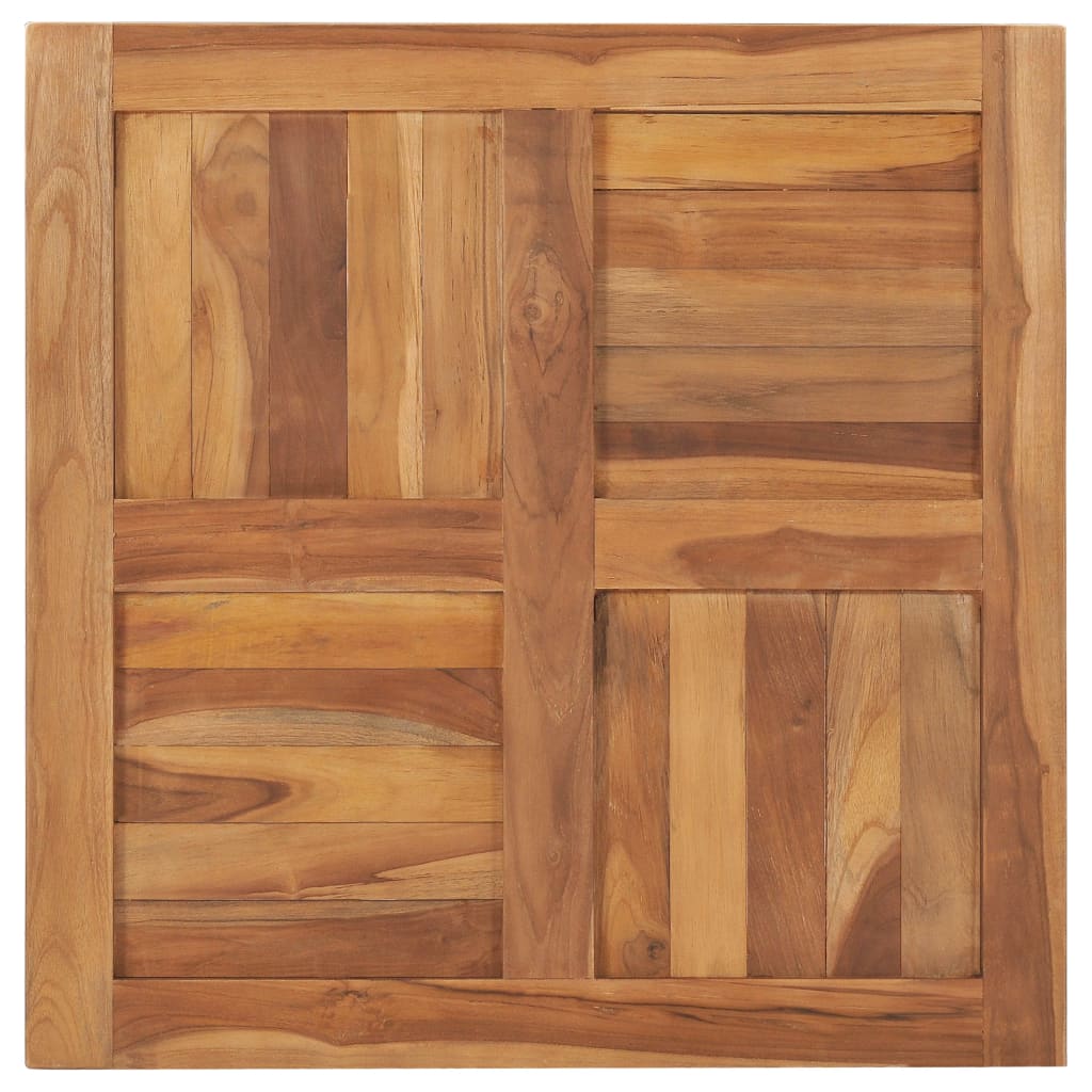 Solid Teak Wood Table Top 70x70x2.5 cm - Durable & Stylish