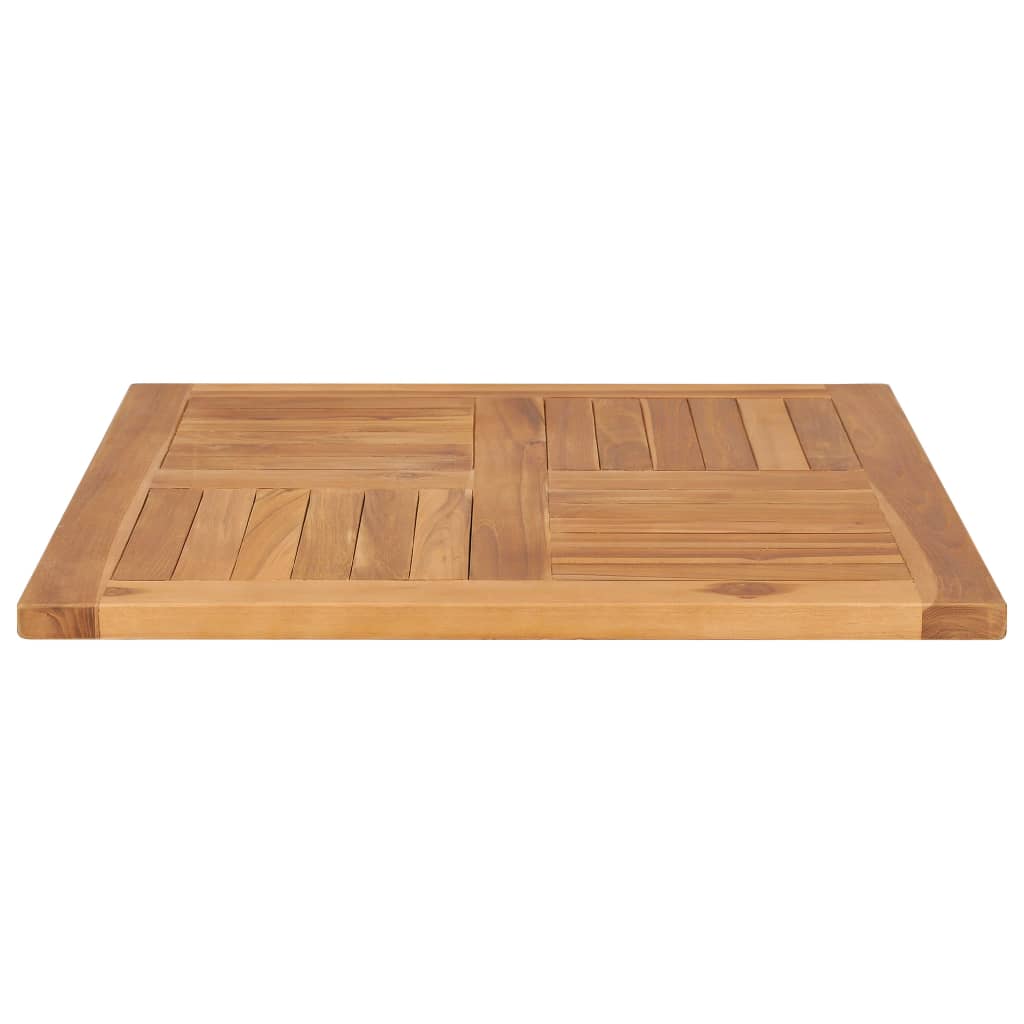 Solid Teak Wood Table Top 70x70x2.5 cm - Durable & Stylish