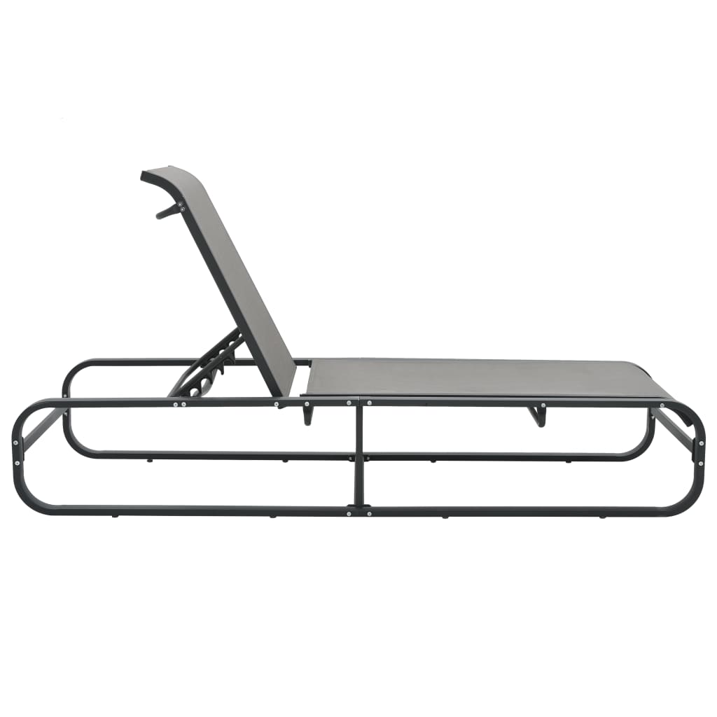 Durable Aluminium & Textilene Sun Lounger – Stylish Comfort