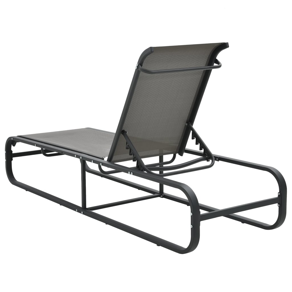 Durable Aluminium & Textilene Sun Lounger – Stylish Comfort