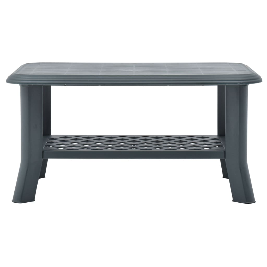 Coffee Table Green 90x60x46 cm Plastic