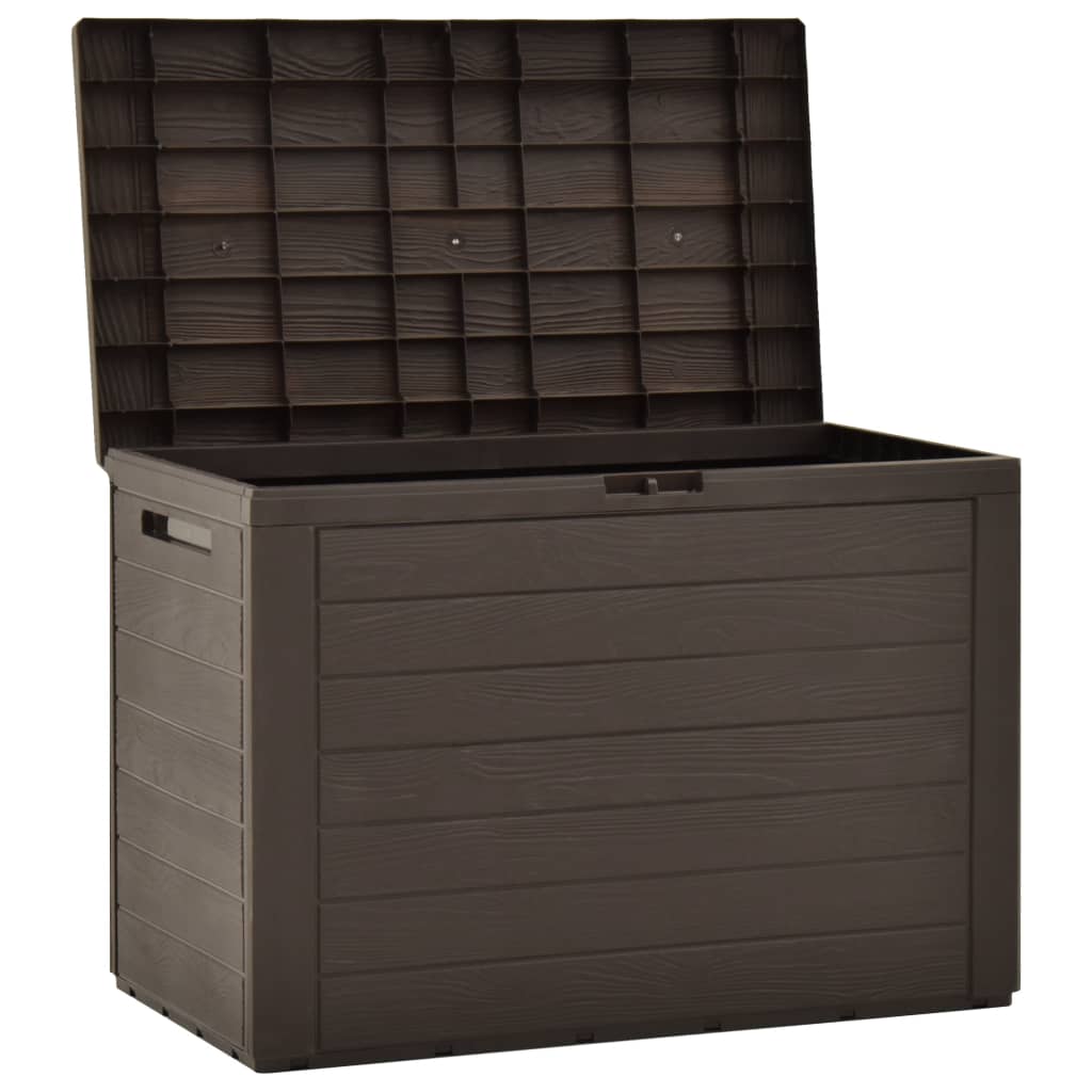 Brown Garden Storage Box 78x44x55 cm - Durable Outdoor Solution