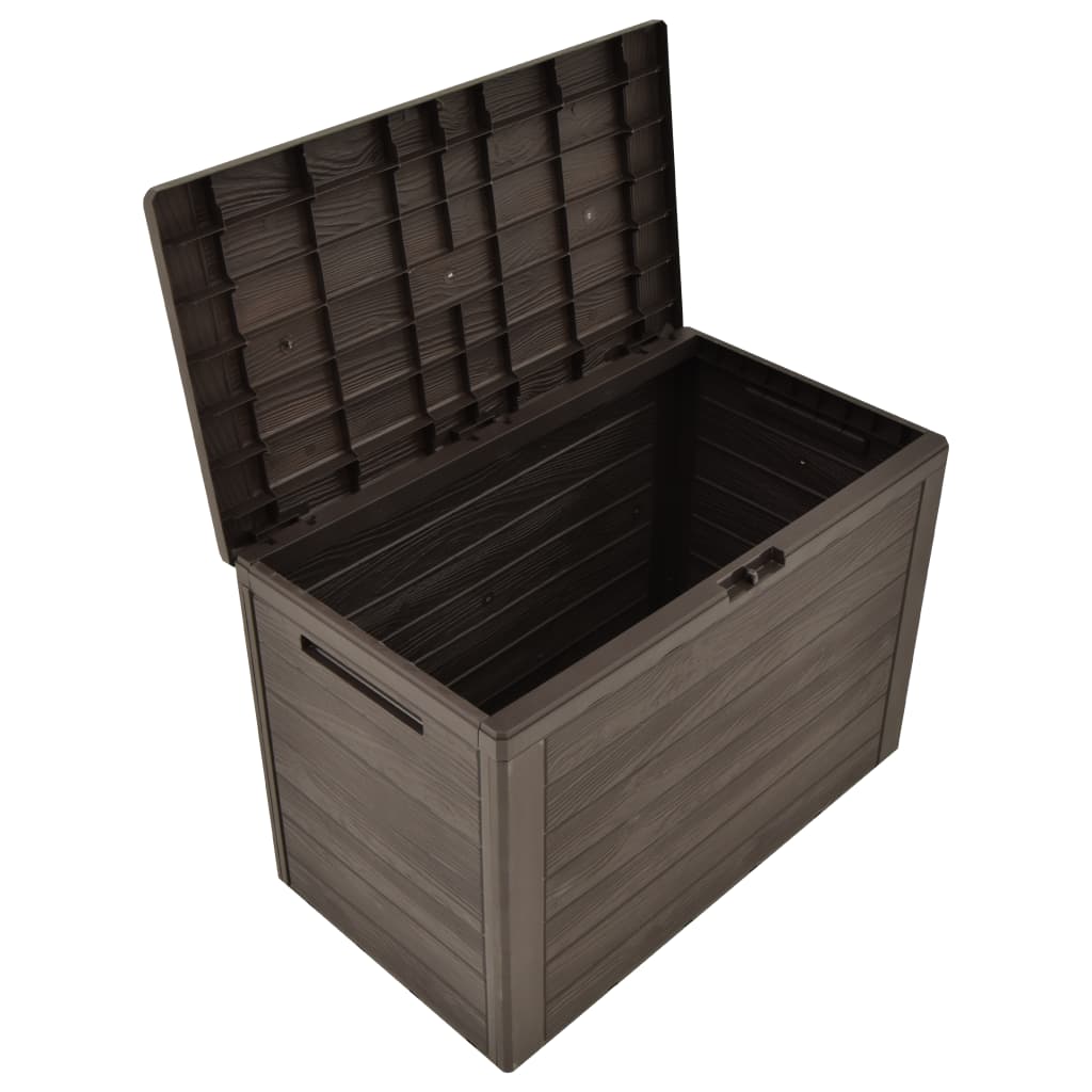 Brown Garden Storage Box 78x44x55 cm - Durable Outdoor Solution