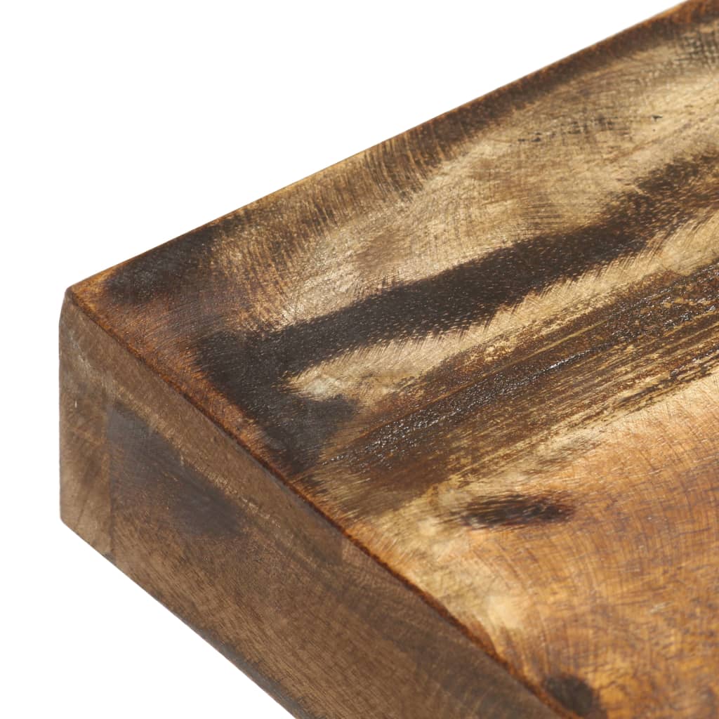 Solid Reclaimed Wood & Steel Bench - 110 cm - Rustic Elegance