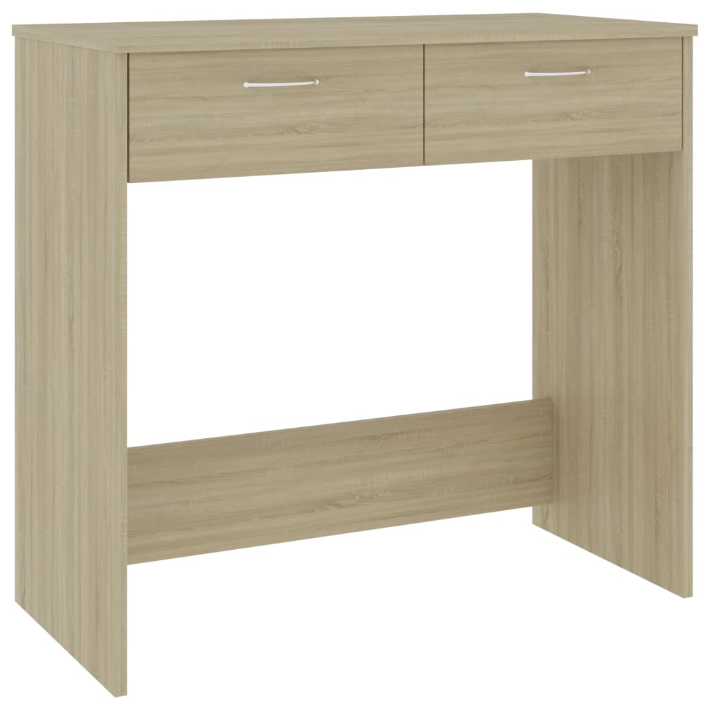 Compact Sonoma Oak Desk - 80x40x75 cm Engineered Wood