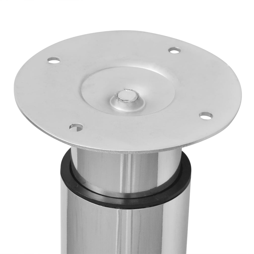 Adjustable Chrome Telescopic Table Legs, 4 pcs, 710-1100mm