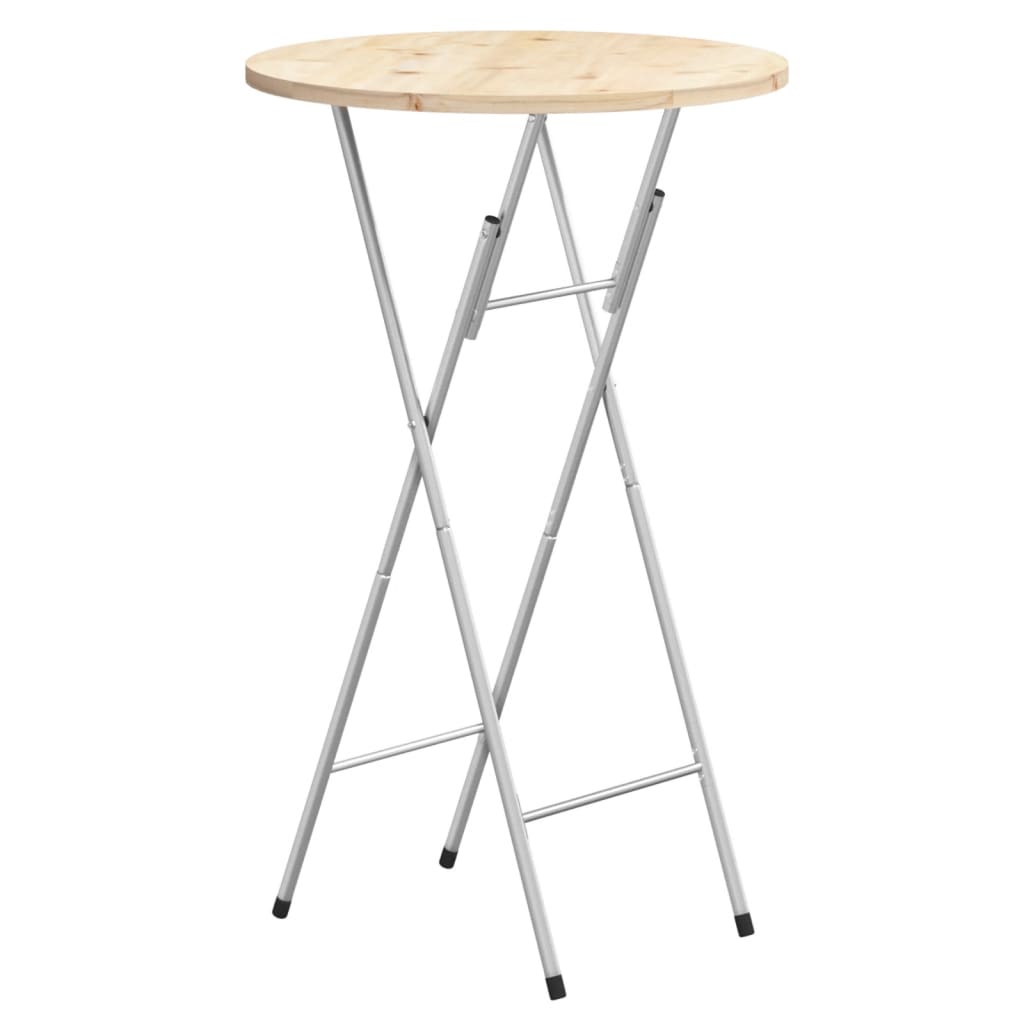Silver Folding Bar Table Legs, 45x53x108cm, Galvanised Steel
