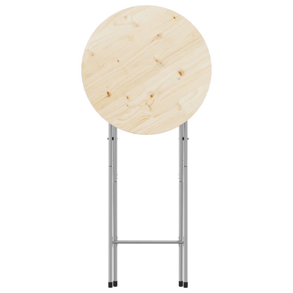 Silver Folding Bar Table Legs, 45x53x108cm, Galvanised Steel