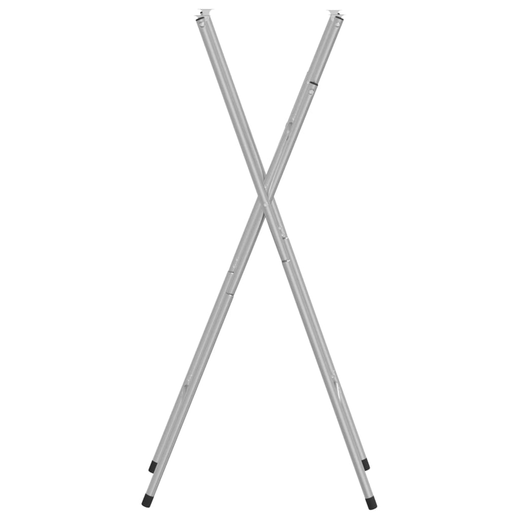 Silver Folding Bar Table Legs, 45x53x108cm, Galvanised Steel
