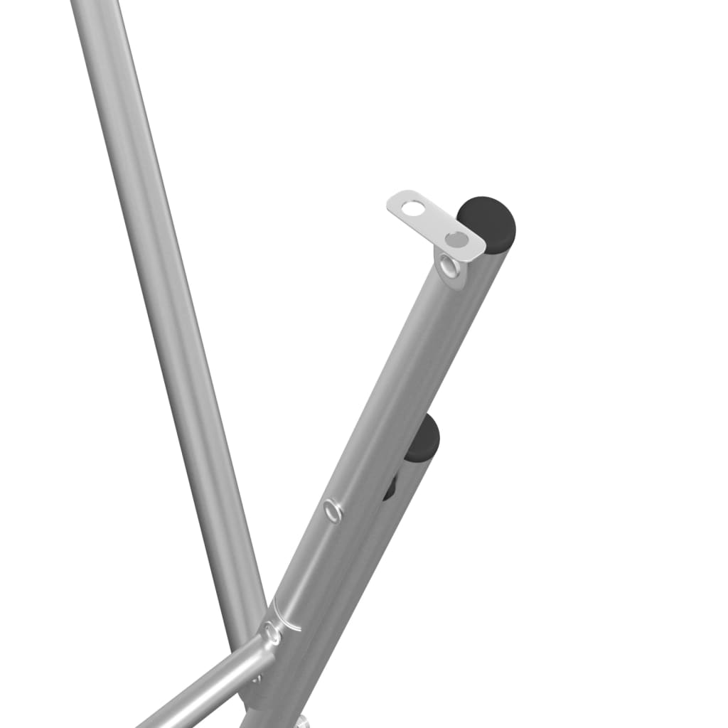 Silver Folding Bar Table Legs, 45x53x108cm, Galvanised Steel