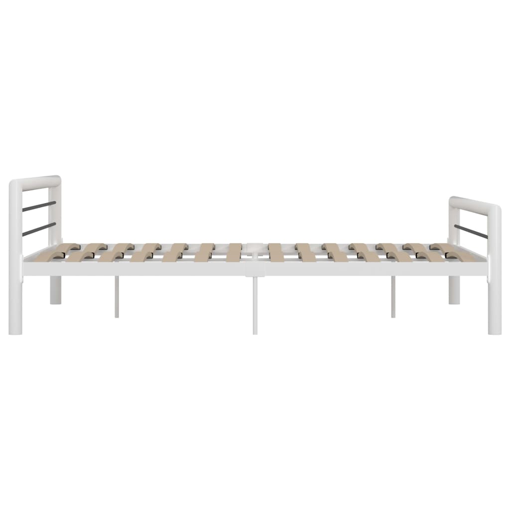 Super King Metal Bed Frame - Black & White, 180x200 cm