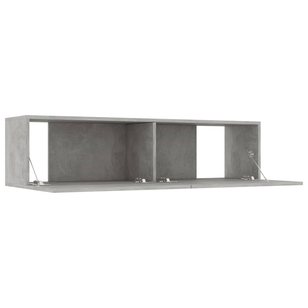 TV Cabinet Concrete Grey 120x30x30 cm Engineered Wood
