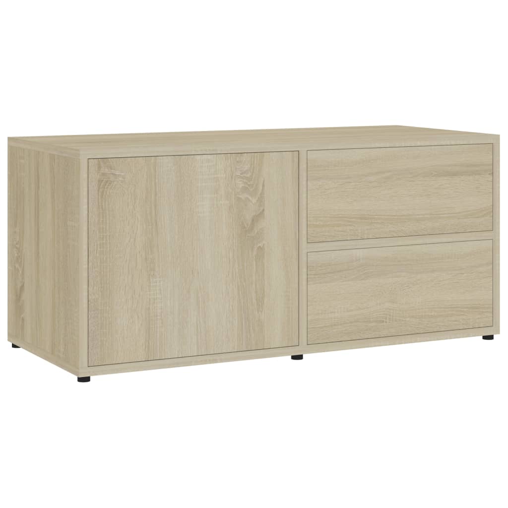 TV Cabinet Sonoma Oak 80x34x36 cm Engineered Wood