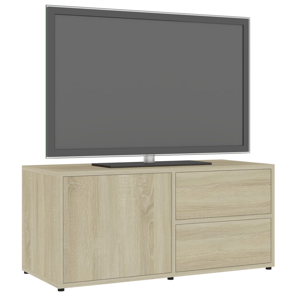 TV Cabinet Sonoma Oak 80x34x36 cm Engineered Wood