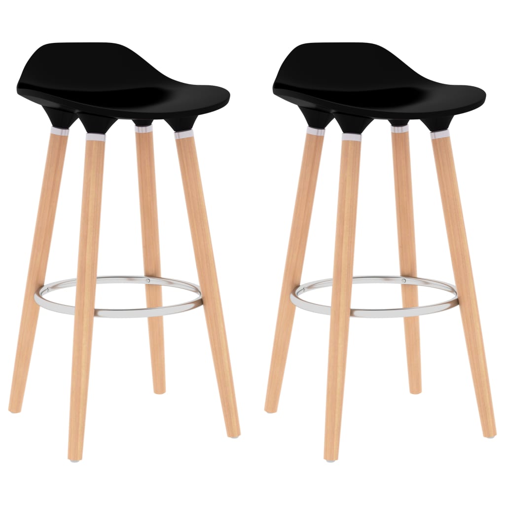 Elegant Black Bar Chairs Set of 2 – Stylish & Durable Seating