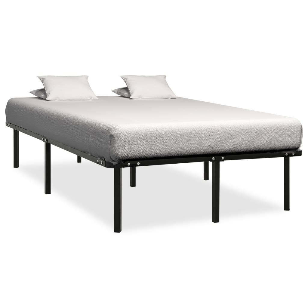 Stylish Black Metal Bed Frame 120x200 cm - Mattress Not Included