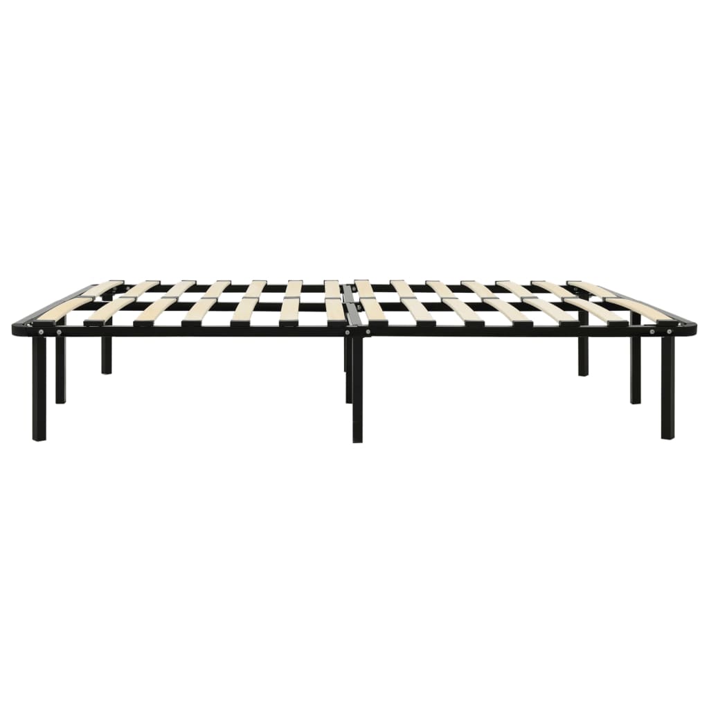 Super King Black Metal Bed Frame 180x200 cm - No Mattress Included