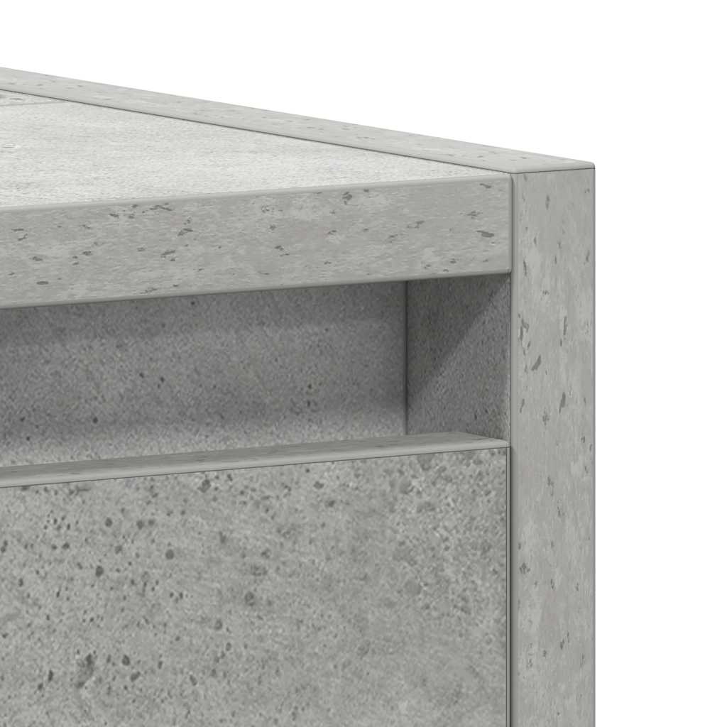 Bathroom Cabinet Concrete Grey 60x33x61 cm Engineered Wood