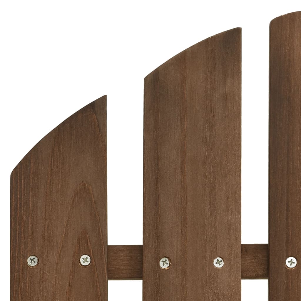 Solid Fir Wood Adirondack Chair - Brown | Garden Furniture