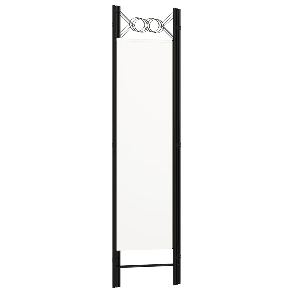 White 3-Panel Room Divider, Wood Frame, 120x180 cm Partition Screen
