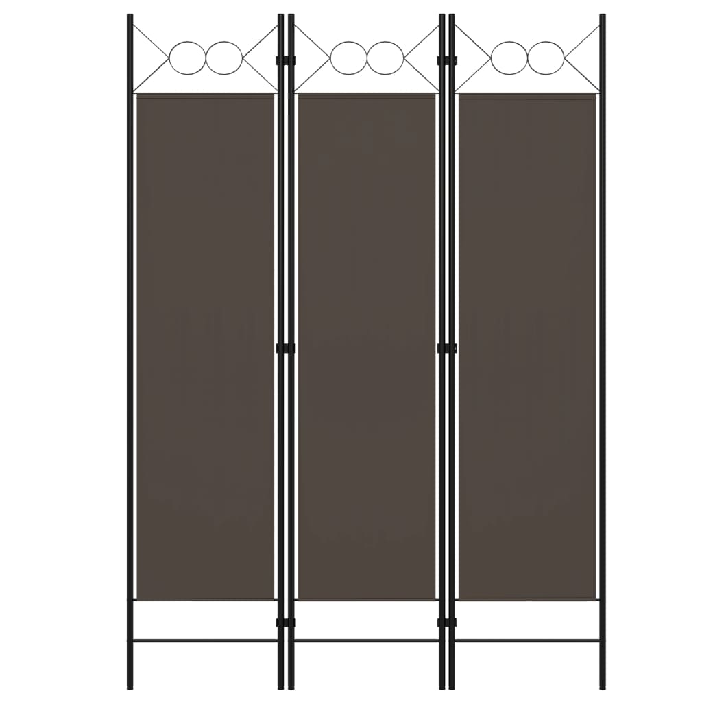 Anthracite 3-Panel Room Divider, 120x180 cm - Stylish Privacy Screen