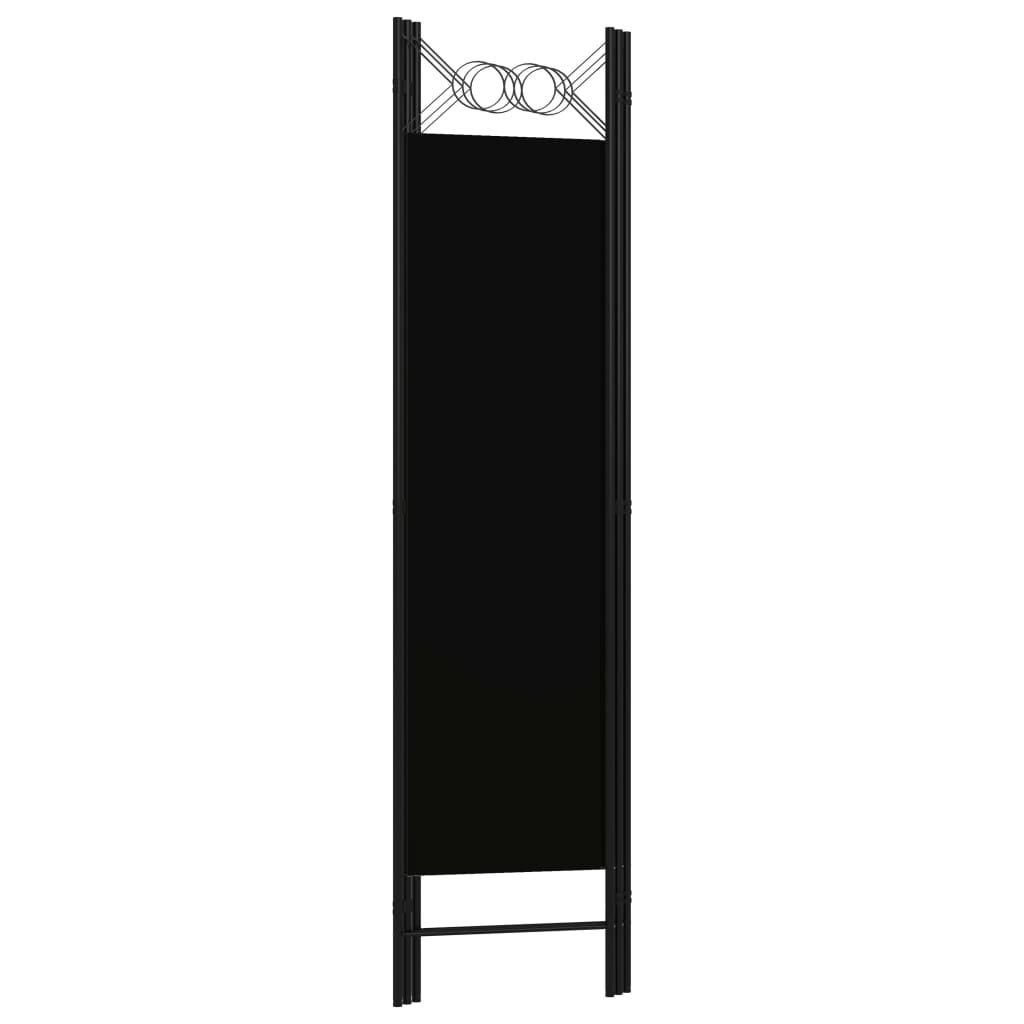 Black 3-Panel Room Divider, 120x180 cm – Stylish Privacy Screen