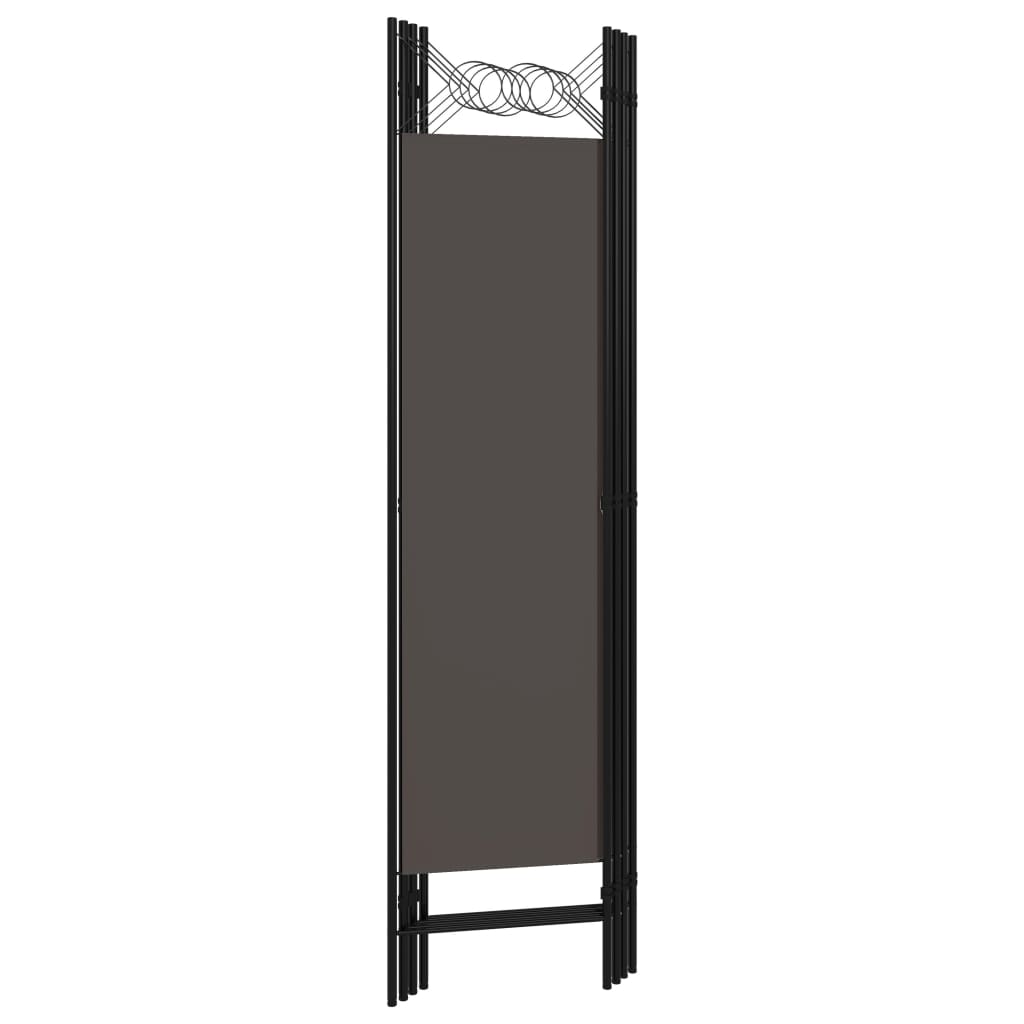 Anthracite 4-Panel Room Divider 160x180 cm - Stylish Privacy Screen