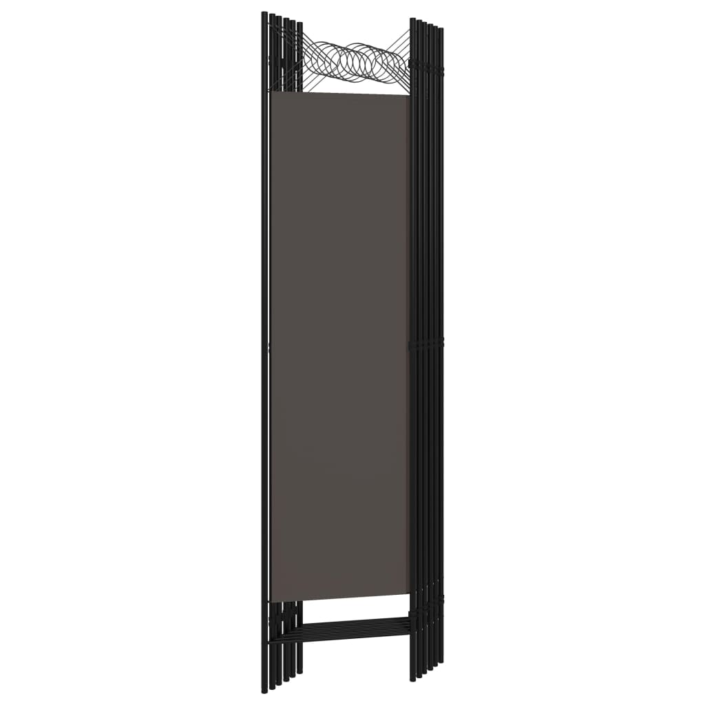 6-Panel Anthracite Room Divider, 240x180 cm, Stylish Privacy Screen