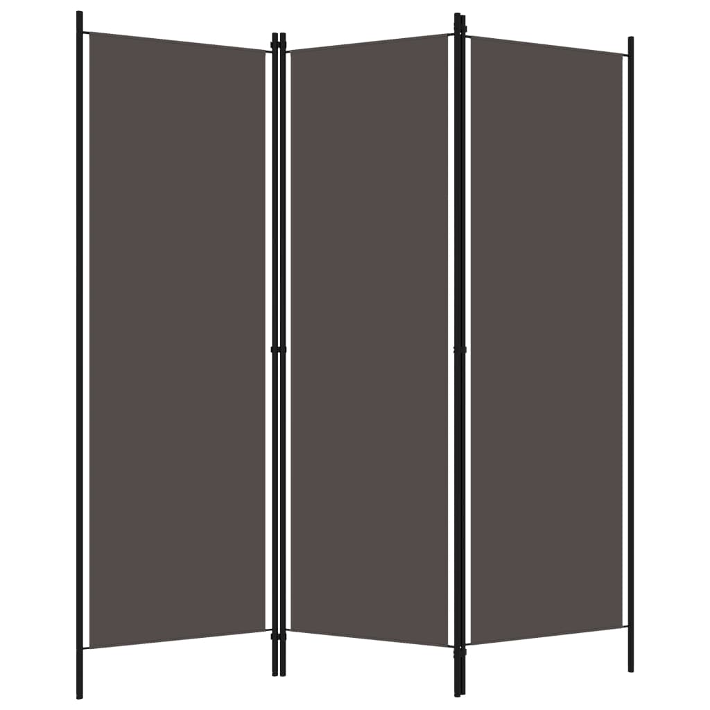 3-Panel Anthracite Room Divider 150x180 cm - Stylish Privacy Screen