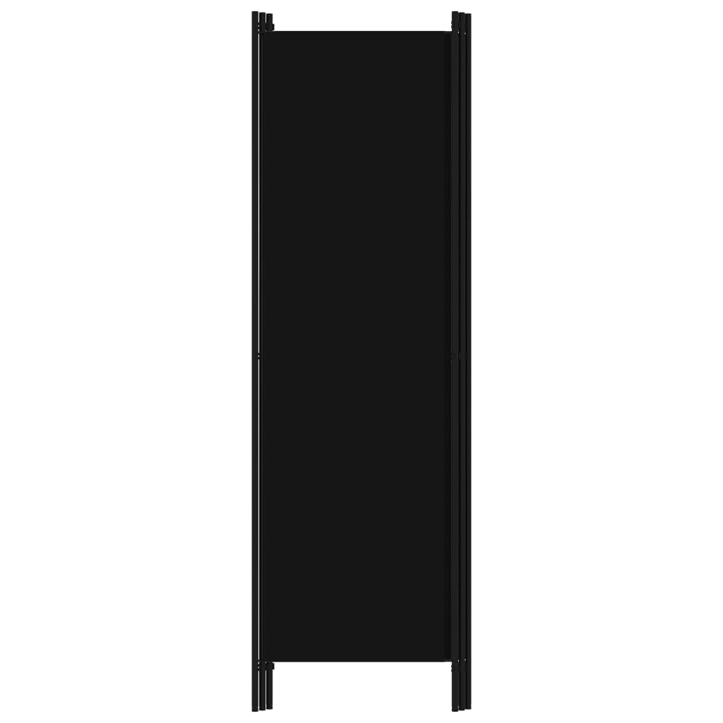 Elegant Black 3-Panel Room Divider, 150x180 cm - Versatile Style