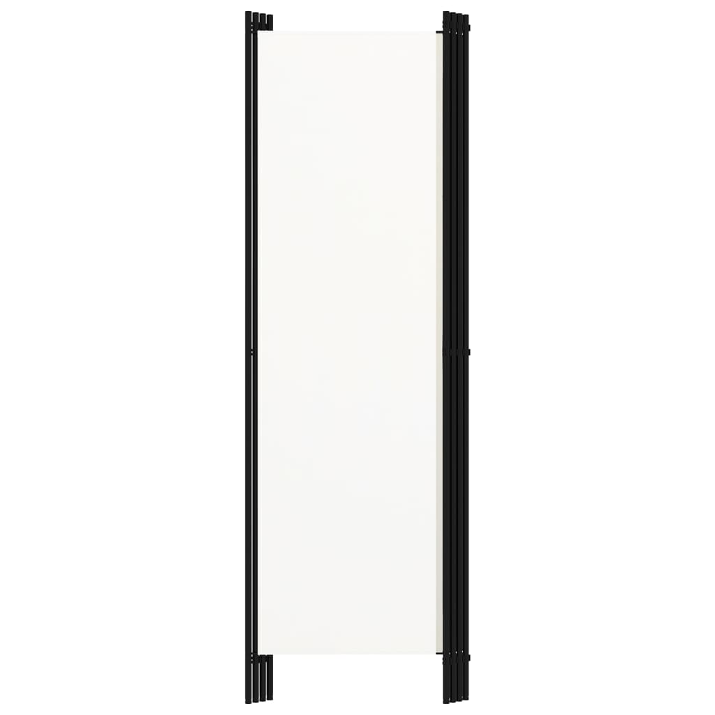 White 4-Panel Room Divider, 200x180 cm - Perfect Privacy Solution